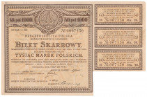 Bilet Skarbowy, 1.000 mkp 1920 - Serja I BI