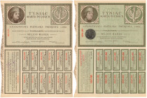 Państwowa Pożyczka Premjowa, Obligacje na 1.000 mkp 1920 - zestaw (2szt)