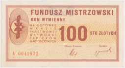 PWPW, Bon wymienny Funduszu Mistrzowskiego - 100 zł 1982 na Jana Moczydłowskiego