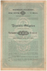 Czerniowice, Kolej Bukowina, Obligacja 400 kr 1894
