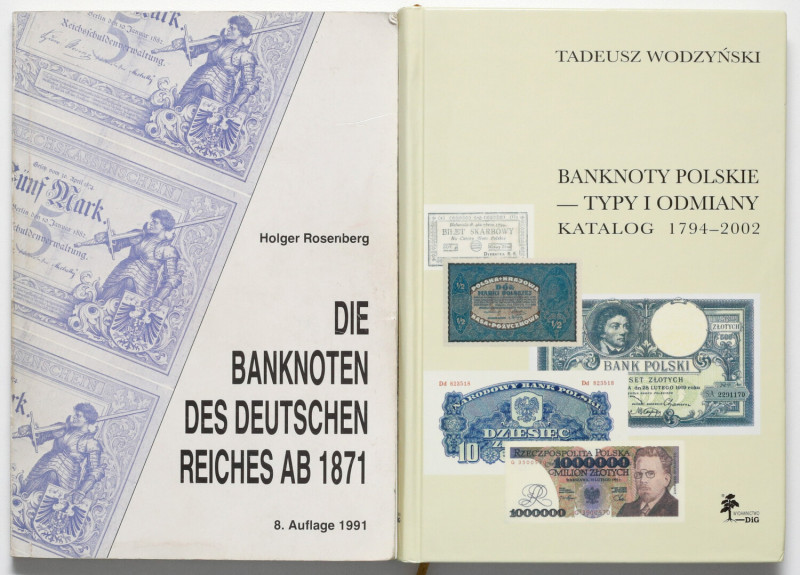 Archiwalne katalogi banknotów (2szt) Zestaw 2 szt. katalogów. 1. Die banknoten d...