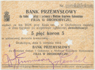 Drohobycz, Bank Przemysłowy, 5 koron 1914