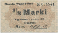 Wągrówiec, 1/2 marki 1919