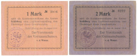 Schildberg (Ostrzeszów), 1 i 2 mk 1914 (2szt)
