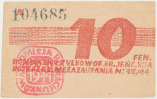 Oflag VII A Murnau, 10 fenigów 1944 - numerator 6-cyfrowy