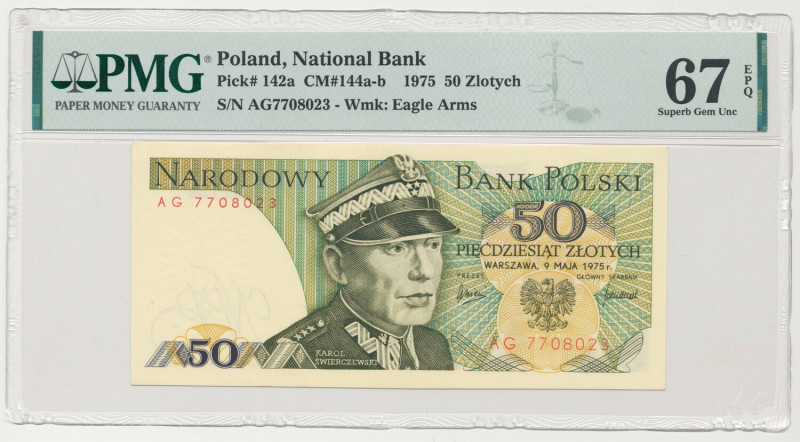 50 złotych 1975 - AG Formularz pomocny przy zbieraniu banknotów PRL na literki d...