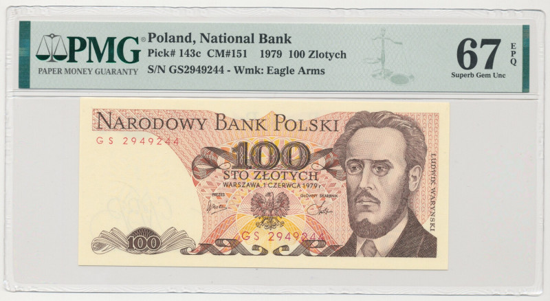 100 złotych 1979 - GS Formularz pomocny przy zbieraniu banknotów PRL na literki ...