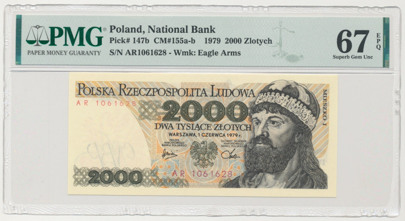 2.000 złotych 1979 - AR Formularz pomocny przy zbieraniu banknotów PRL na literk...