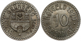 Grünberg (Zielona Góra), 10 fenigów 1920