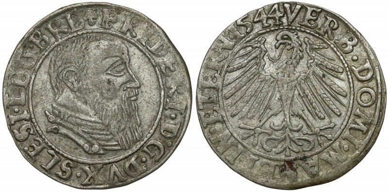 Śląsk, Fryderyk II, Grosz 1544, Legnica Ładna moneta. 
Reference: Kopicki 4924...