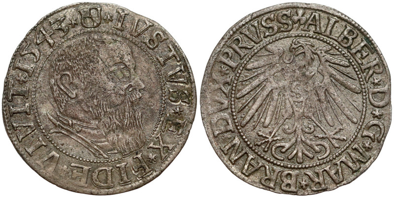 Prusy, Albrecht Hohenzollern, Grosz Królewiec 1543 Reference: Kopicki 3785
Grad...