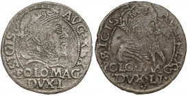 Grosze na stopę polską Zygmunta II Augusta - 1546 i 1567 (2szt)