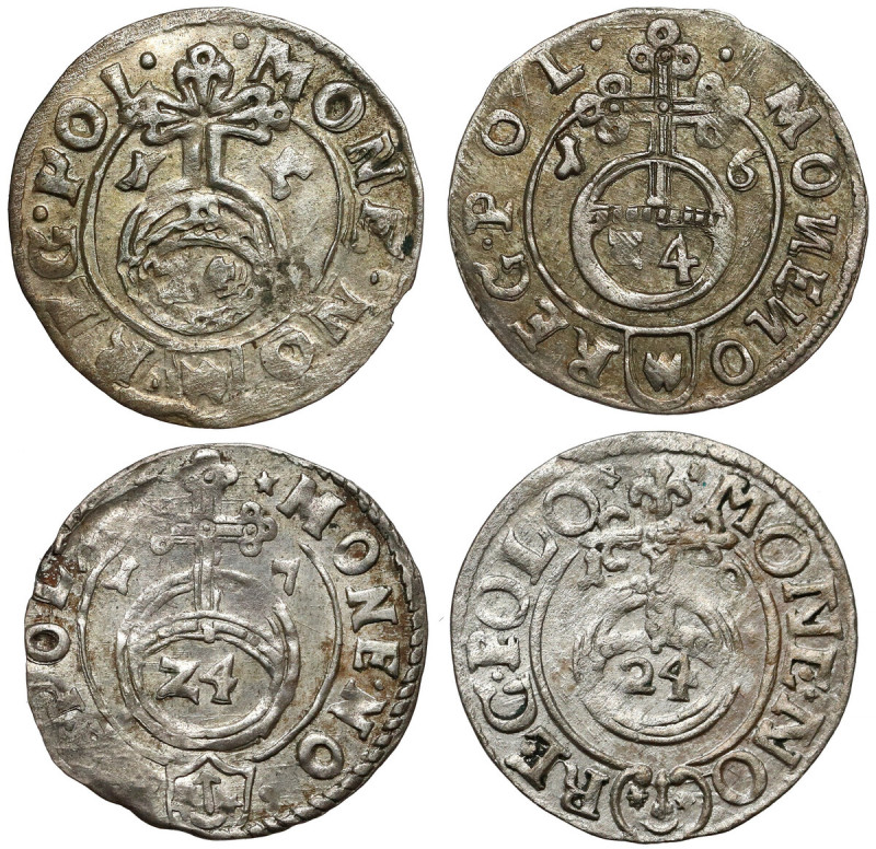 Półtoraki Zygmunta III Wazy - 1615-1619 (4szt) Ładne półtoraki. 3 sztuki z Bydgo...