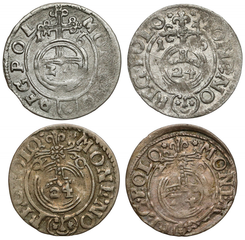 Półtoraki Zygmunta III Wazy - 1616-1620 (4szt) Ładne monety. 
 Dwa z rocznika 1...