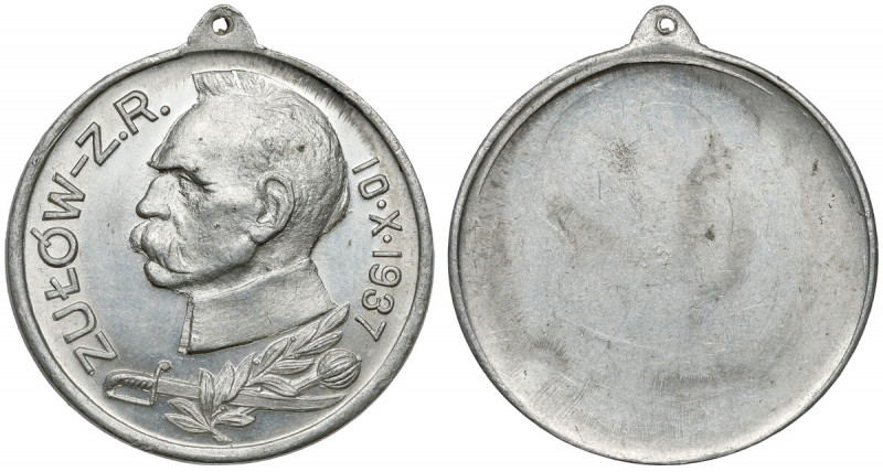 Medal, Zjazd Związku Rezerwistów w Zułowie 1937 Menniczy egzemplarz.&nbsp; Alumi...