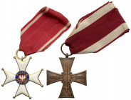 Order Odrodzenia Polski i Krzyż Walecznych - zestaw (2szt)