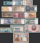 Asia, set of banknotes (16pcs)
