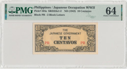 Philippines, Japanese Occupation WWII, 10 Centavos (1942)