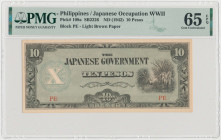 Philippines, Japanese Occupation WWII, 10 Pesos (1942)
