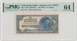 Netherlands Indies, Japanese Occupation WWII, 1/2 Gulden (1942)