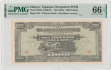 Malaya, Japanese Occupation WWII, 1.000 Dollars (1945)