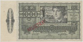 Austria, 1.000 Schilling 1947 - MUSTER