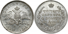 Rosja, Mikołaj I, Rubel 1830 НГ, Petersburg