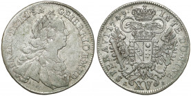 Austria, Franciszek I, 15 krajcarów 1749 KB, Kremnica