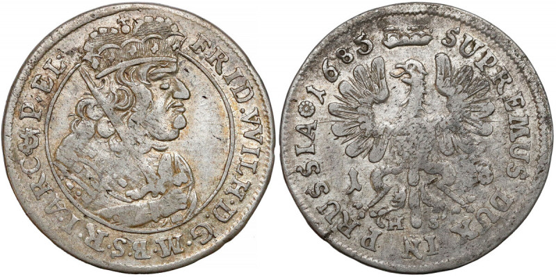 Brandenburg-Preussen, Friedrich Wilhelm, Ort Königsberg 1685 HS 
Grade: VF+ 
...