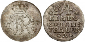 Preussen, Friedrich II, 1/24 Taler 1757 A