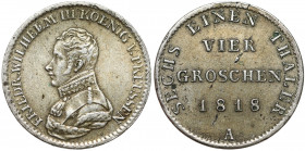 Preussen, Friedrich Wilhelm III., 4 Groschen 1818 A