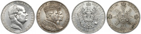 Preussen, Wilhelm I, Taler 1860 i 1861 - lot (2)