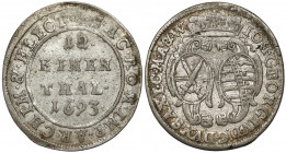 Saschen, Johann Georg IV., 1/12 Taler 1693 - Keine Initialen