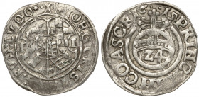 Anhalt, Johann Georg I., Christian I., August, Rudolf and Ludwig, 1/24 Taler 1615