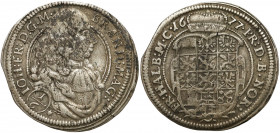 Brandenburg-Ansbach, John Frederick, 1/6 Taler 1677