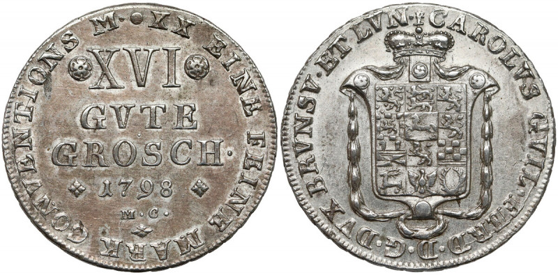 Brunswick-Wolfenbüttel, Karl Wilhelm Ferdinand, XVI Gute Groschen 1798 Moneta um...