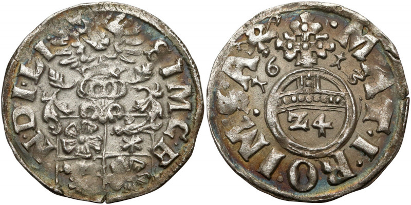 Lippe-Grafschaft, Simon VI, 1/24 Taler 1613 
Grade: XF 

WORLD COINS - GERMAN...