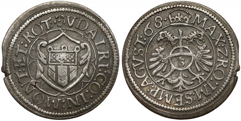 Montfort, Ulrich IX. von Montfort, 3 Kreuzer 1568 
Grade: VF+ 

WORLD COINS -...