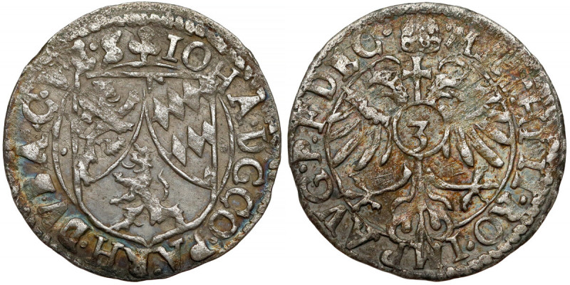 Pfalz-Zweibrücken, Johann I der Ältere (1569-1604), 3 Kreuzer o.J. 
Grade: VF+ ...