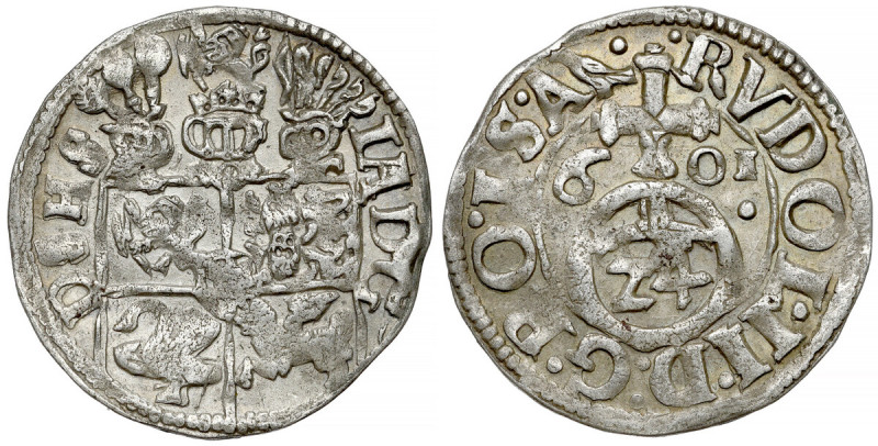 Schleswig-Holstein-Gottorp, Johann Adolf, 1/24 Taler 1601 
Grade: XF/XF+ 

WO...