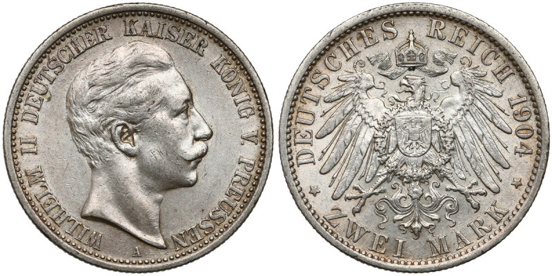 Preussen, 2 mark 1904 A Reference: Jaeger 102
Grade: VF+/XF 

WORLD COINS - G...