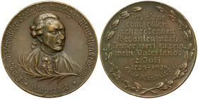 Niemcy, Quedlinburg, Medal na 200 urodziny poety Friedricha Gottlieba Klopstocka 1924
