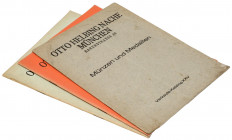 Otto Helbing, Münzen und Medaillen - katalogi ofertowe XX, XXI, XXV (3szt)