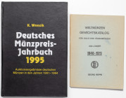 Deutsches Münzpreis-Jahrbuch 1995, Wonsik; Weltmunzen Gewichtskatalog, Reppa (2szt)