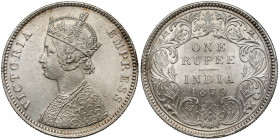 Indie brytyjskie, 1 rupia 1879