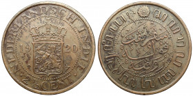 Indonezja (Netherlands East Indies), 2-1/2 centa 1920