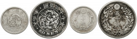 Japonia, Meiji, 20 i 50 sen - zestaw (2szt)