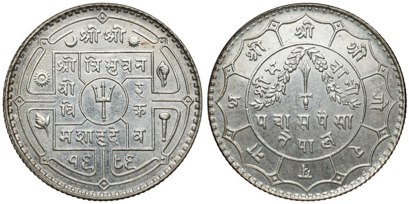 Nepal, 50 paisa Srebro, średnica 25 mm, waga 5.58 g

Grade: UNC/AU 

WORLD C...