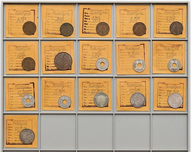 Palestyna, 1 - 50 mils 1927-1939 (16szt) Duży zestaw ładnych monet Palestyny.&nb...