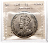 Kanada, Jerzy V, Dolar 1935